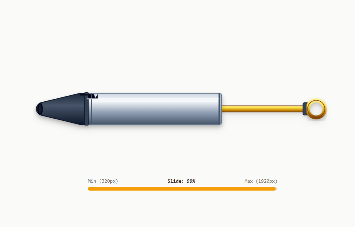 Illustration of a slide whistle on a clean card.